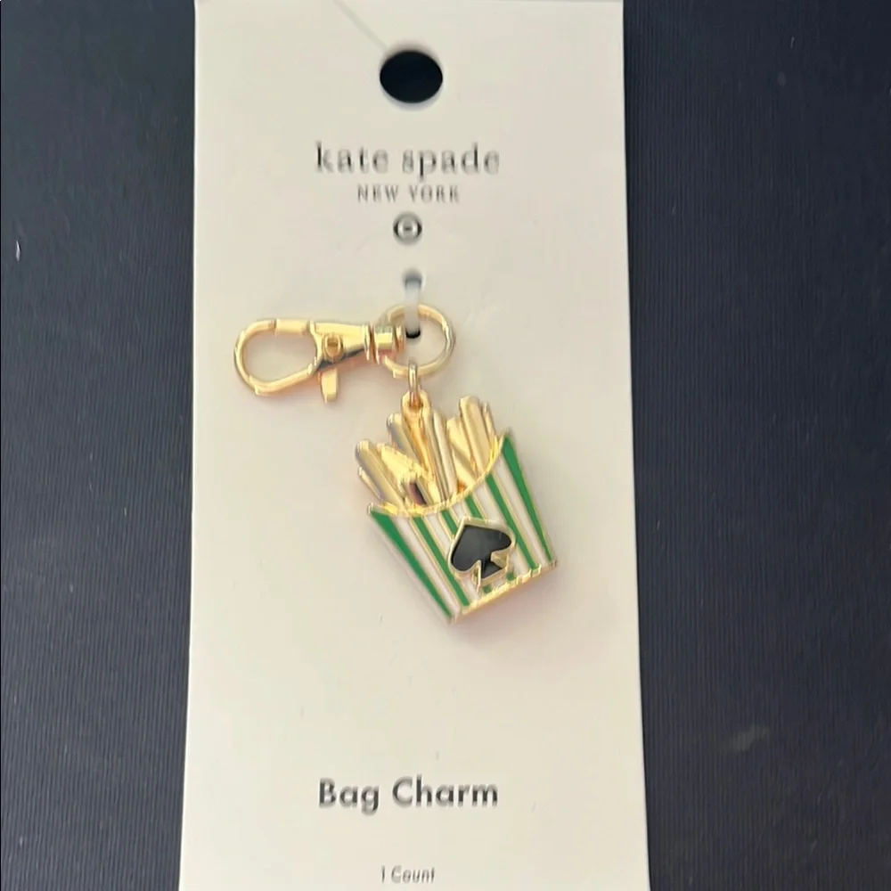NWT French Fry Bag Charm Keychain - kate spade new york x Target